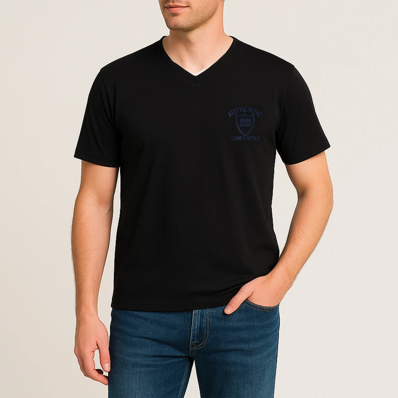 تی شرت آستین کوتاه مردانه آریان نخ باف مدل 1847