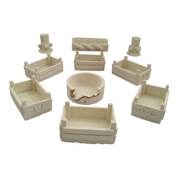 مجموعه ظروف هفت سین 10 پارچه مدل عیدی