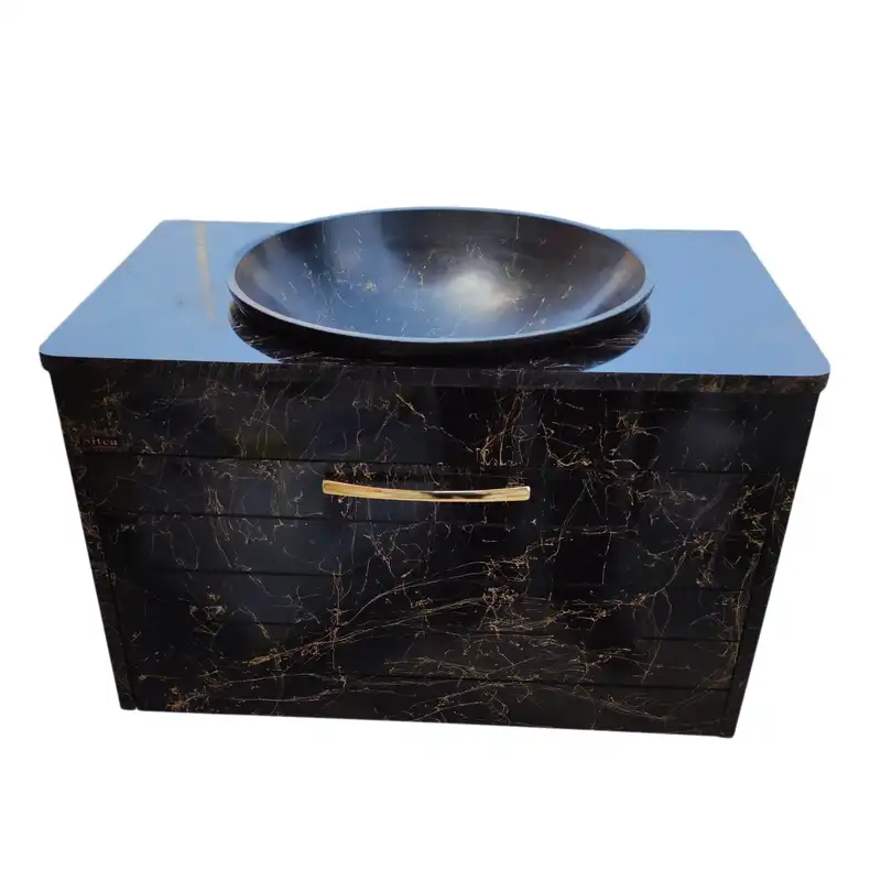 ست کابینت و روشویی سیتکا مدل S-TR003 به همراه آینه باکس