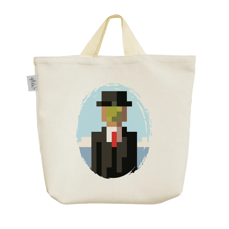 ساک خرید خندالو مدل نقاشی پسر انسان کد 10485