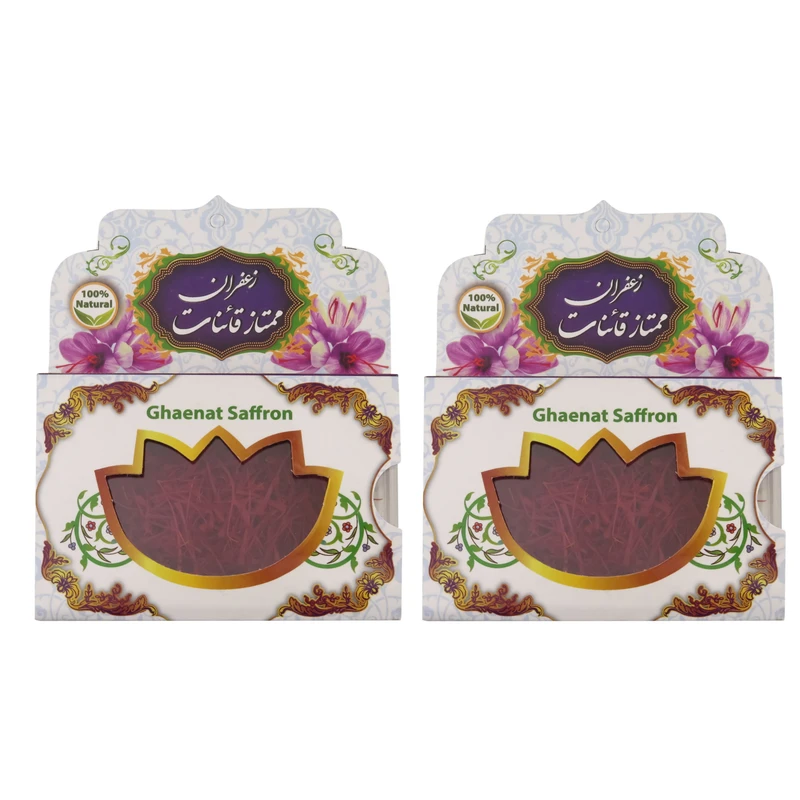 زعفران ممتاز قائنات - 1 مثقال بسته 2 عددی