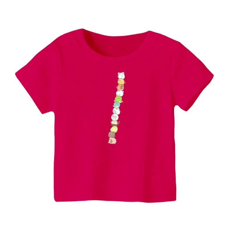 تی شرت آستین کوتاه بچگانه مدل حیوانات بامزه کد ۳