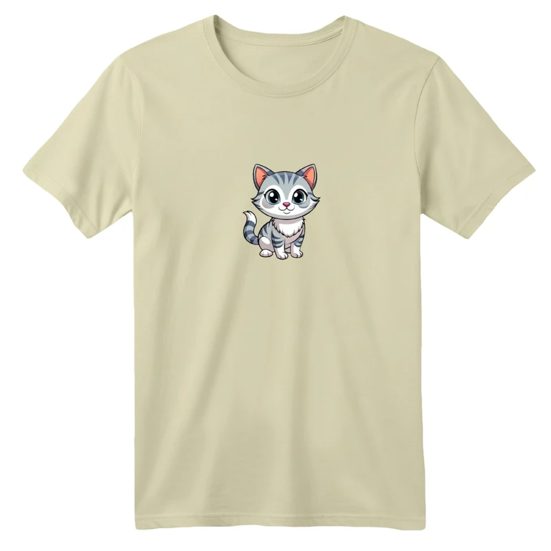 تی شرت آستین کوتاه بچگانه مدل گربه کد 01