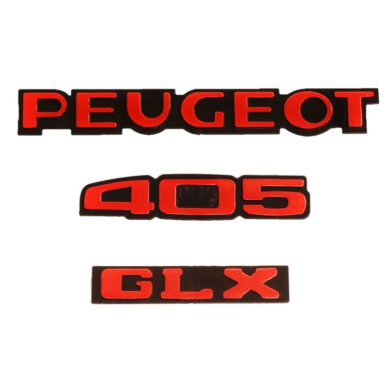 آرم صندوق عقب خودرو کالانیکس مدل PUG-405RED-1058 مناسب برای پژو 405 مجموعه 3 عددی