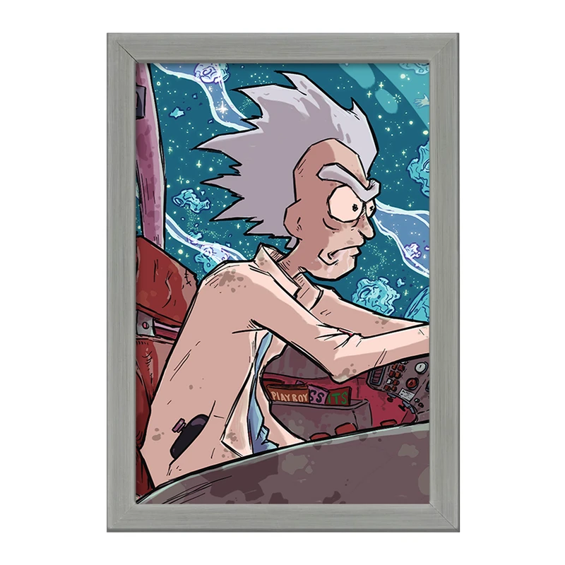 تابلو خندالو طرح انیمیشن ریک و مورتی Rick and Mort کد 26393