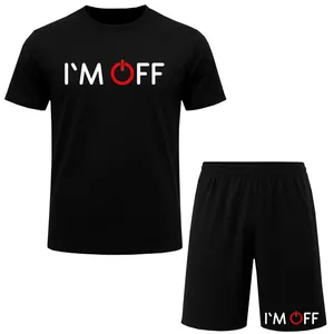 ست تی‌شرت آستین کوتاه و شلوارک راحتی مردانه مدل A170 طرح OFF