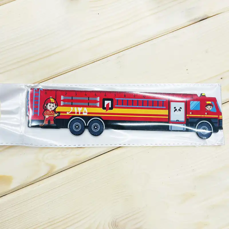 خط کش 16 سانتیمتری مدل ماشین آتش نشانی