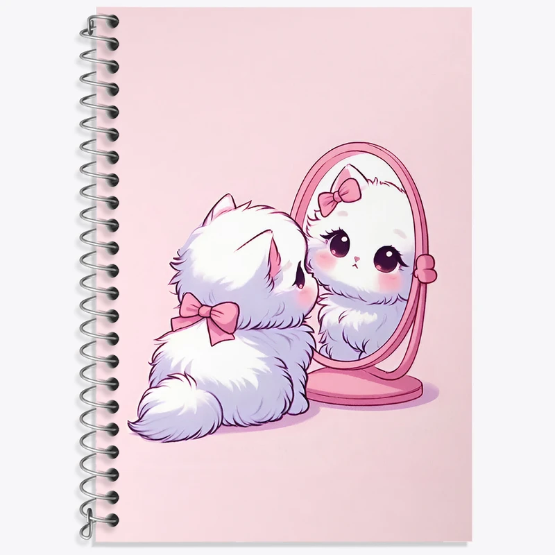 دفتر لغت 50 برگ خندالو طرح گربه (Cat) کد N2958