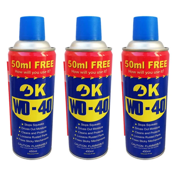 اسپری روان کننده و زنگ بر اوکی مدل WD-40 کد SUB حجم 450 میلی لیتر بسته 3 عددی