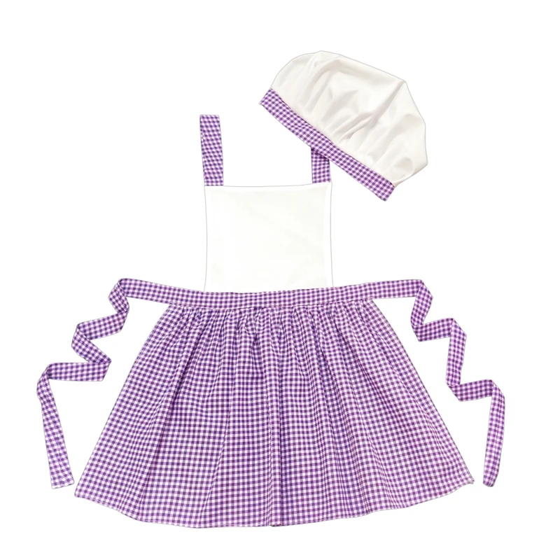 پیشبند و کلاه کودک مدل شطرجی