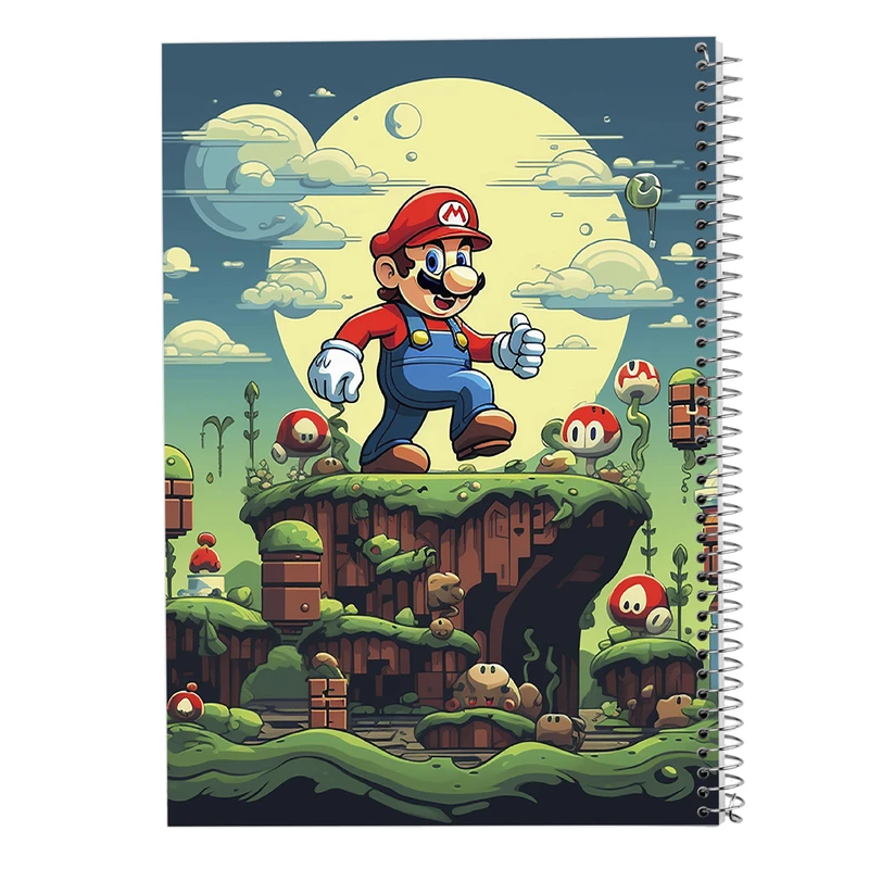 دفتر شطرنجی 50 برگ مدوپد مدل سوپرماریو super mario کد DF2907