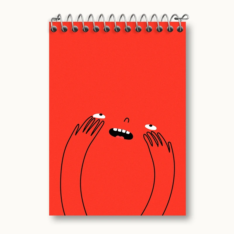 دفتر یادداشت 50 برگ خندالو مدل شکلک بامزه کد N649