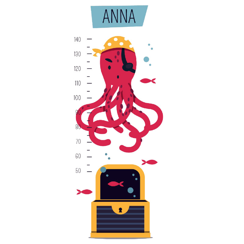 استیکر اندازه گیری کودک مدل آنا