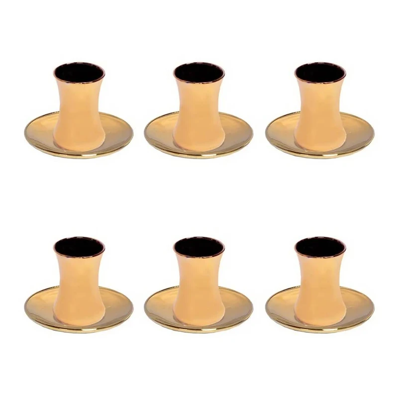 فنجان و نعلبکی مدل دیلماه بسته 6 عددی