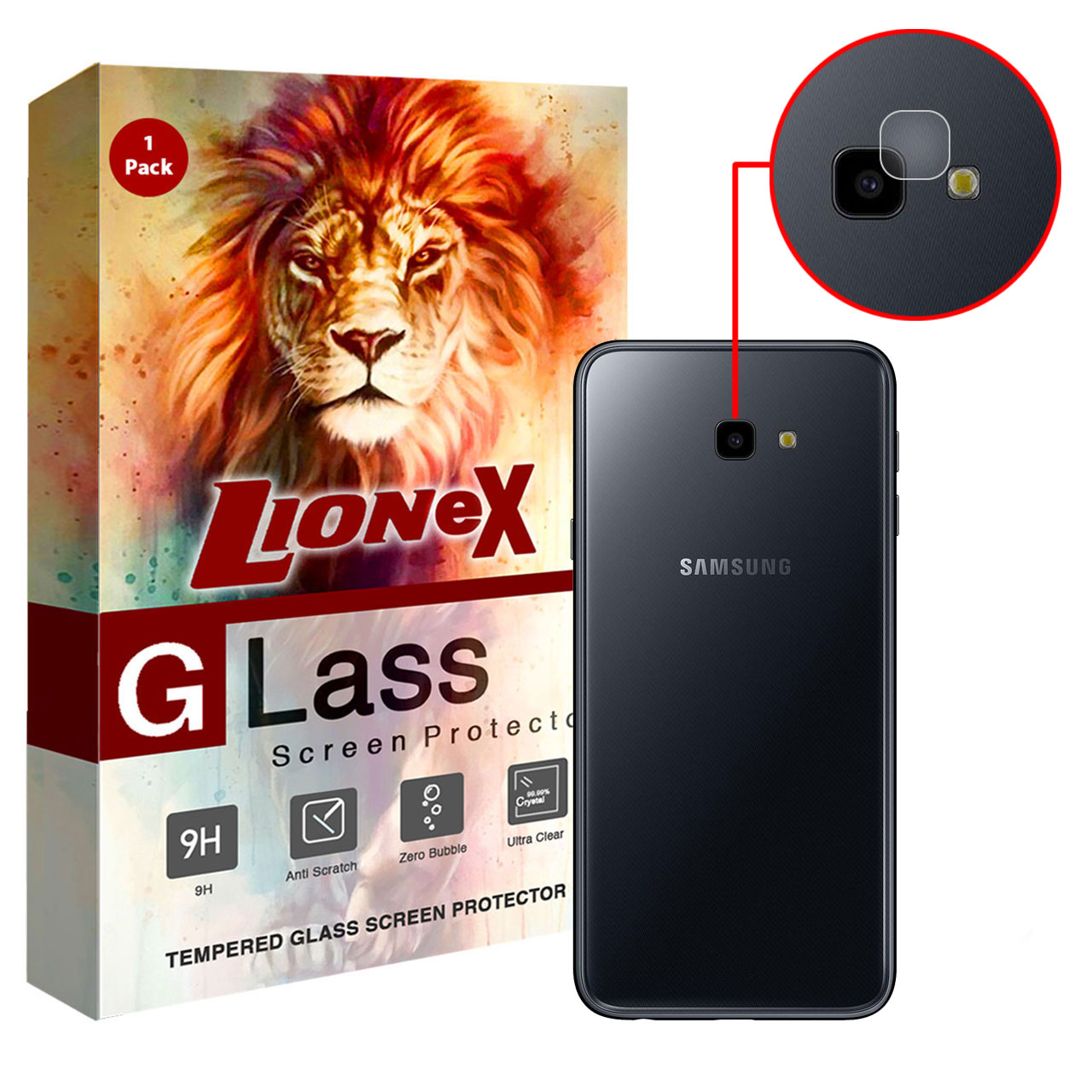 محافظ لنز دوربین لایونکس مدل UTFS مناسب برای گوشی موبایل سامسونگ Galaxy J4 Plus