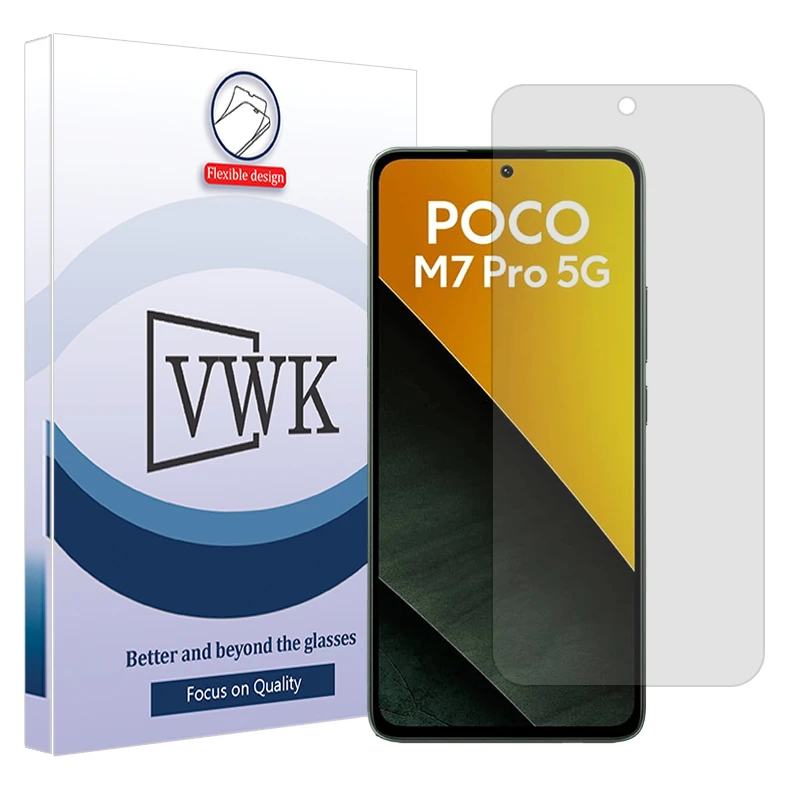 محافظ صفحه نمایش مات وی دبلیو کی مدل Tough مناسب برای گوشی موبایل شیائومی Poco M7 Pro 5G 