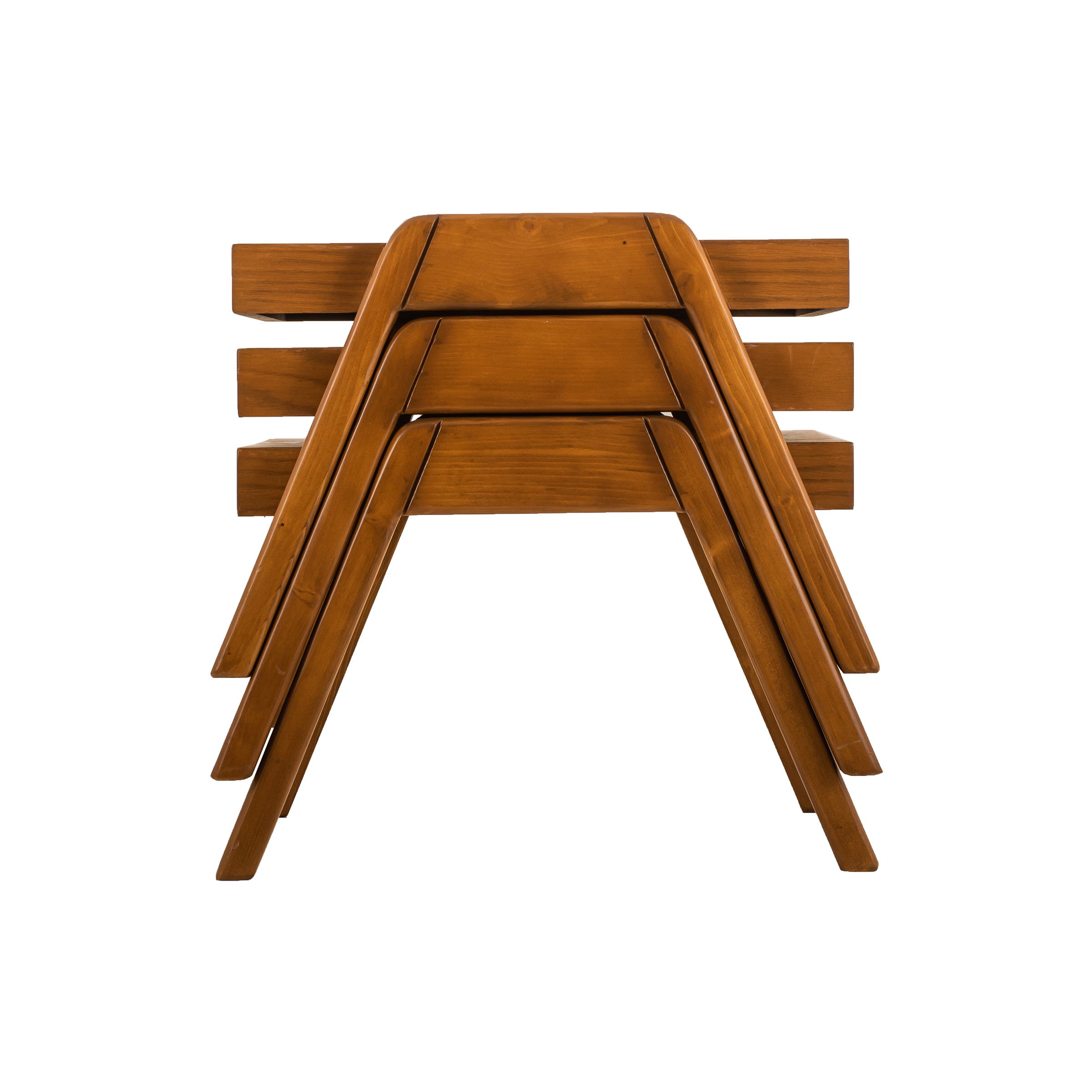 میز عسلی کد 4-TA100/3-BR مجموعه 3 عددی