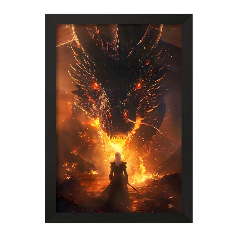 تابلو خندالو مدل خاندان اژدها (House of the Dragon) کد F10156