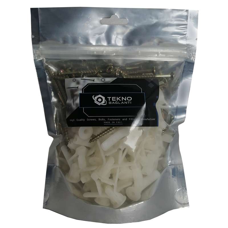 پیچ و رول پلاک تکنو باغلانتی مدل Tekno-Screw-100 مجموعه 100 عددی