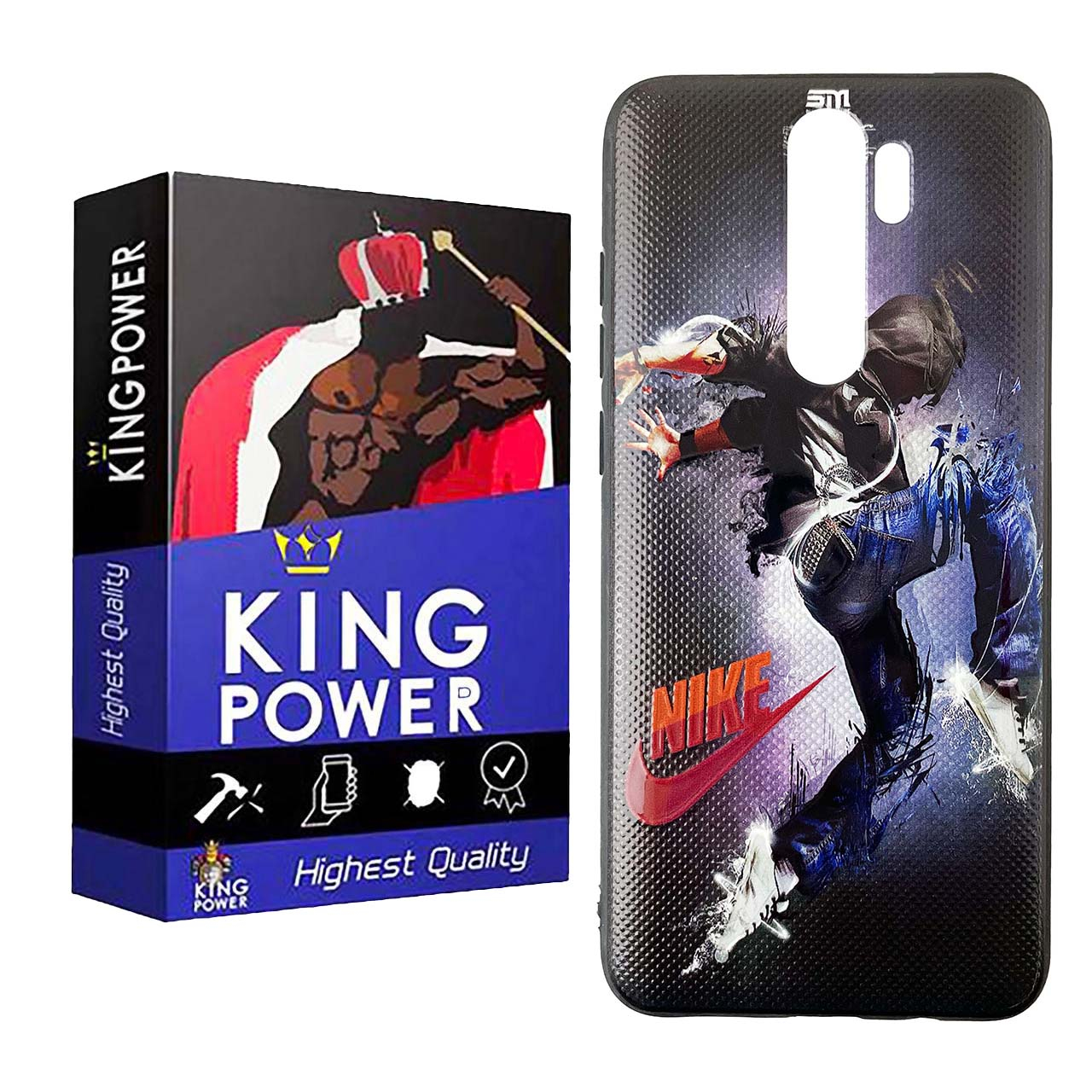 راهنمای خرید اینترنتی کاور کینگ پاور طرح Jump مدل AA22 مناسب برای گوشی موبایل شیائومی Redmi Note 8 Pro