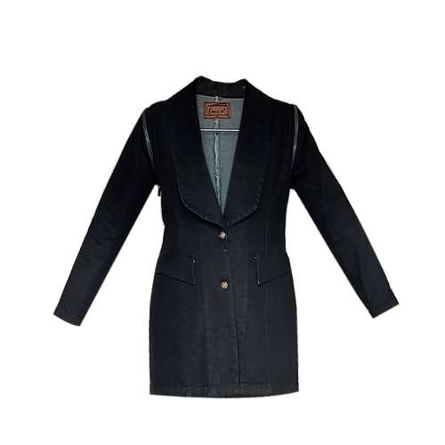 مانتو کتی زنانه مدل دوکاره جین 031