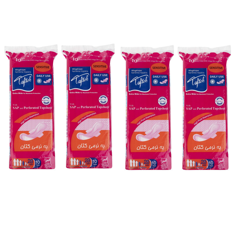 نوار بهداشتی تافته مدل Daily Use مجموعه 4 عددی نوار بهداشتی تافته مدل Daily Use مجموعه 4 عددی