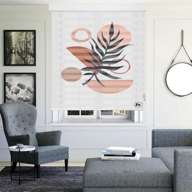 پرده زبرا زیو مدل O-7029 سایز 100x280 سانتی متر