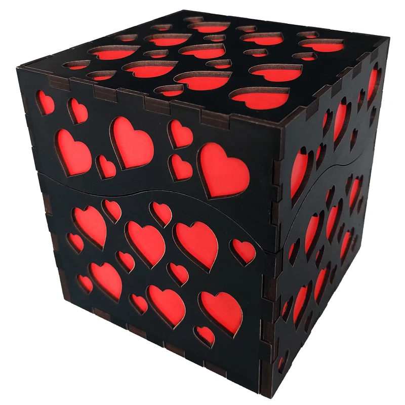 جعبه موزیکال مدل الکترونیکی طرح قلب Happy Birthday کد M101