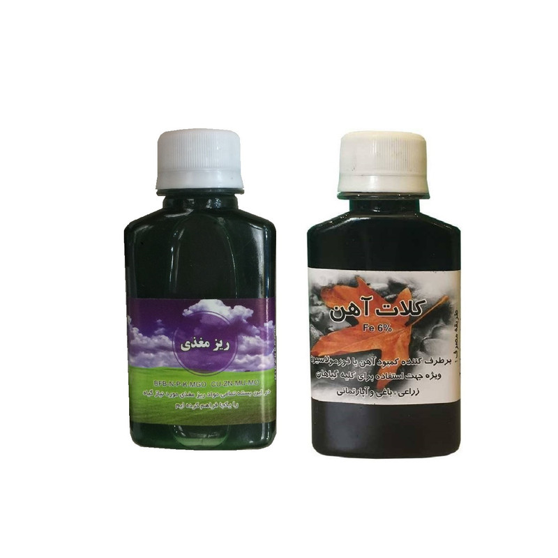 کود مایع ریز مغذی و کلات آهن کد 1001 حجم 120 میلی لیتر بسته 2 عددی