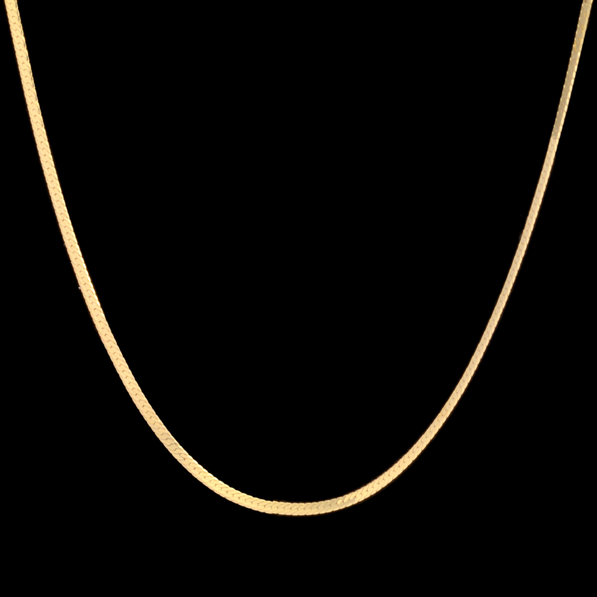 زنجیر طلا 18 عیار زنانه طلای مستجابی مدل هزینگبون کد H45