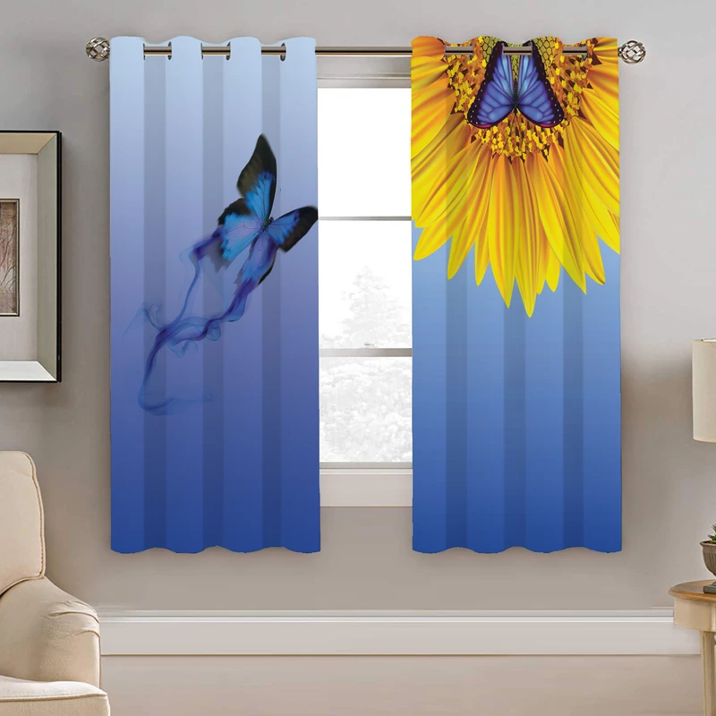 پرده نیروانا طرح پروانه مدل مخمل کد 5056 سایز 140×200 سانتی متر