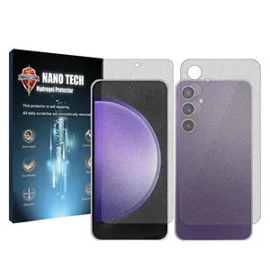 Nano tech matte screen protector suitable for Samsung Galaxy S23 FE mobile phone along with back of the phone