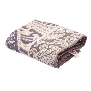 حوله دستی تاچ مدل ژاکارد فلاور یونانی سایز 80x40