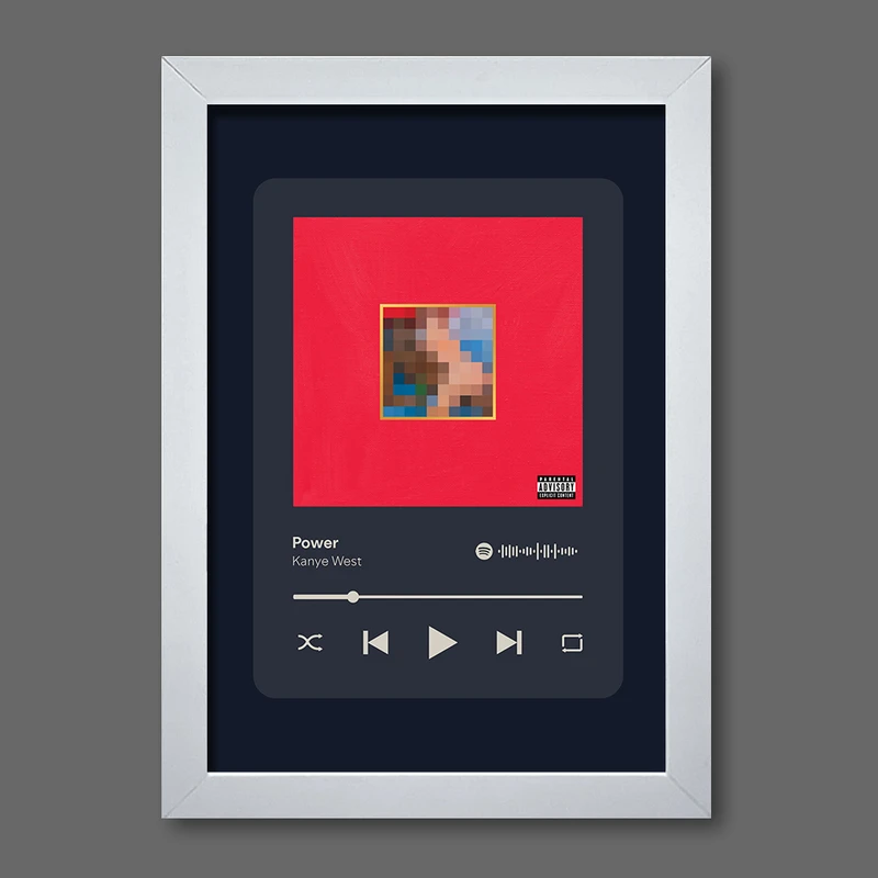 تابلو مدل موزیکال طرح Power by Kanye West