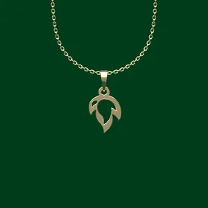 گردنبند طلا 18 عیار زنانه مدوپد مدل هندسی کد FF2-1-1193