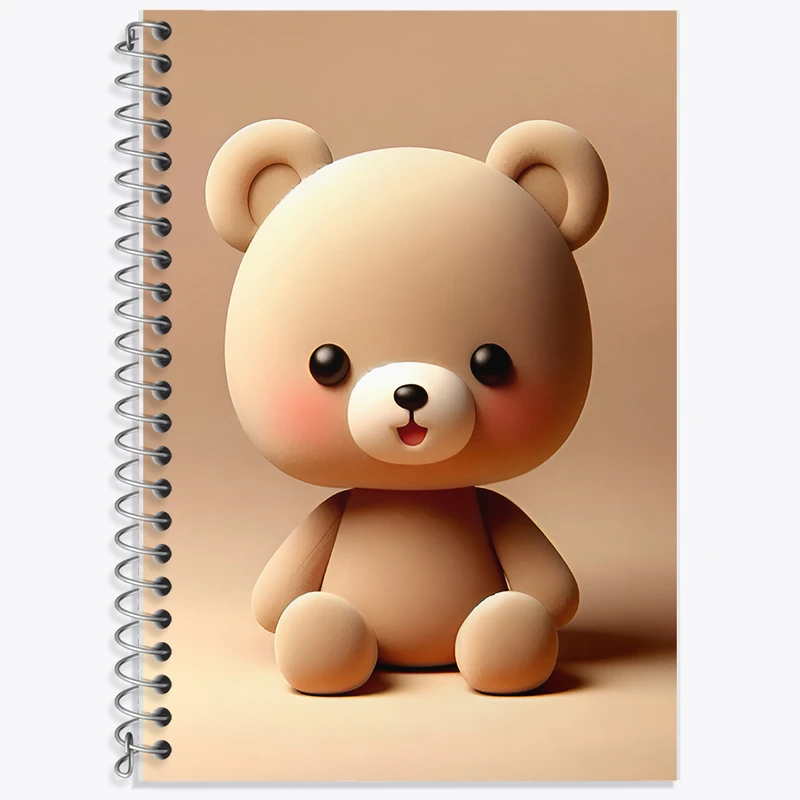 دفتر لغت 50 برگ خندالو طرح خرس کیوت کد F7919