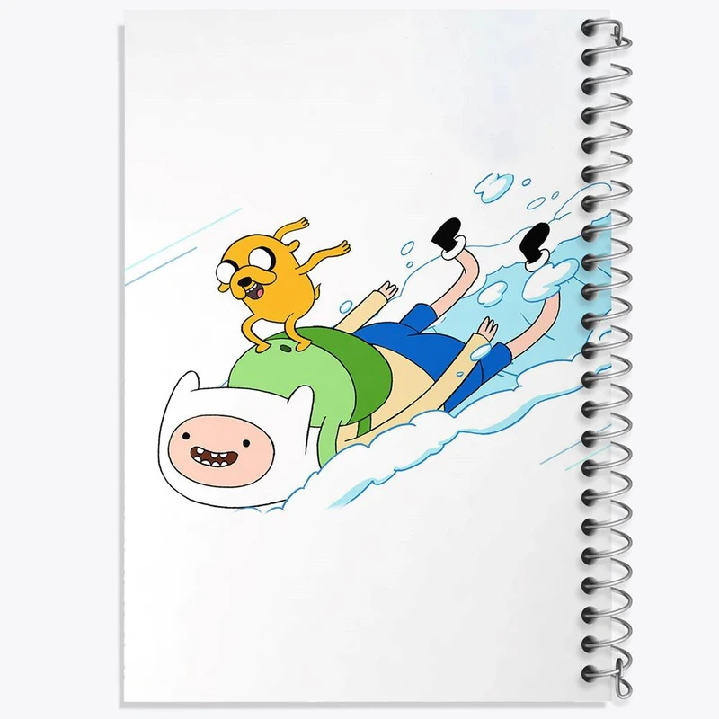 دفتر ژورنال نویسی 50 برگ خندالو مدل نقطه ای طرح جیک و فین وقت ماجراجویی Adventure Time کد 20812