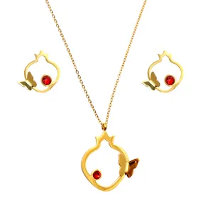 نیم ست زنانه مدل انار و پروانه