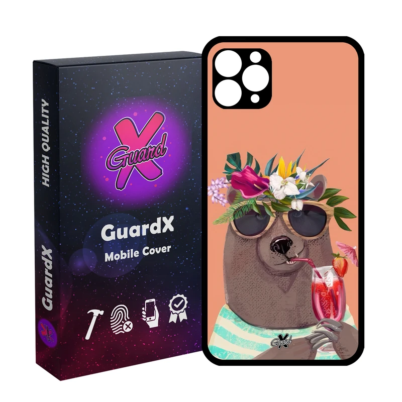 کاور گارد ایکس طرح خرس مدل Glass10645 مناسب برای گوشی موبایل اپل iPhone 11 Pro Max