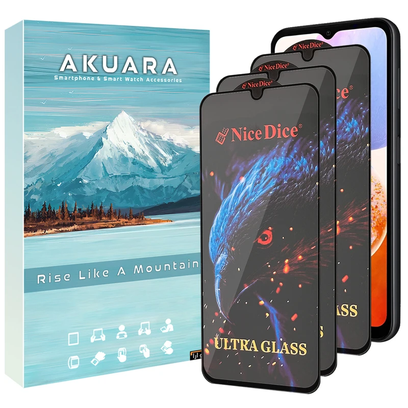 محافظ صفحه نمایش آکوآرا مدل Full Nice مناسب برای گوشی موبایل سامسونگ Galaxy A13 5G / A23 / A23 5G / A32 5G مجموعه سه عددی