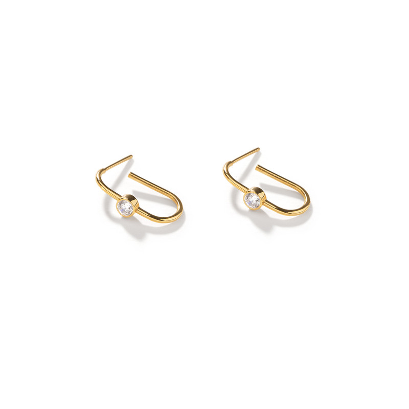 گوشواره طلا 18 عیار زنانه پرسته مدل WE680