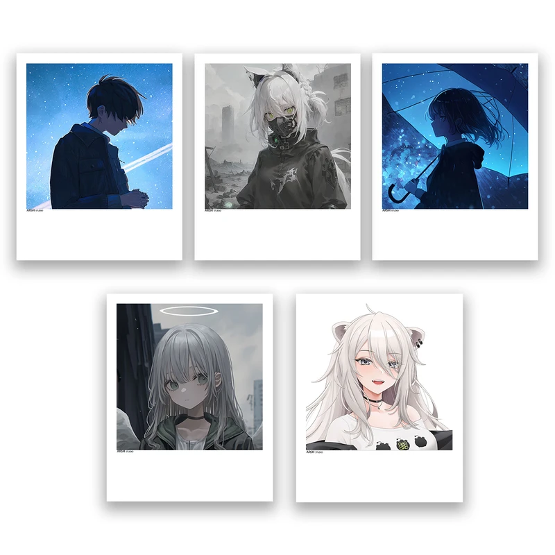 آویز تزیینی عرش مدل فانتزی انیمه کد Asa229 مجموعه پنچ عددی