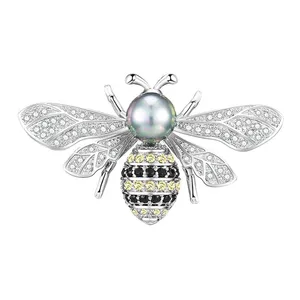 سنجاق سینه زنانه گالری شمرون مدل زنبور کد BRC075S0