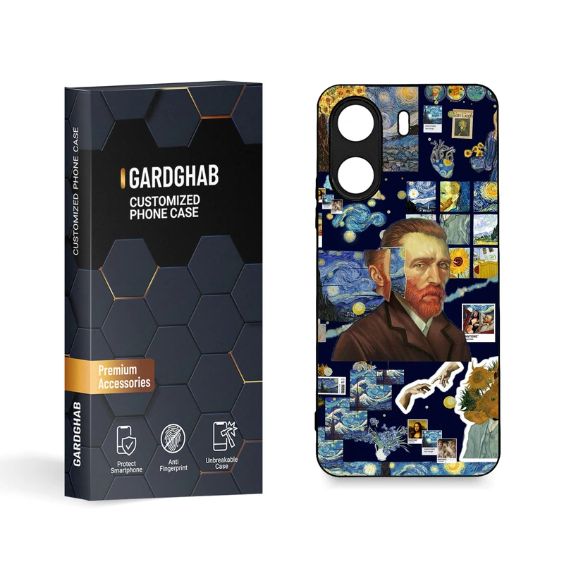 کاور گارد قاب مدل دورژله ای هنری مناسب برای گوشی موبایل شیائومی  Poco C65 / Redmi 13c