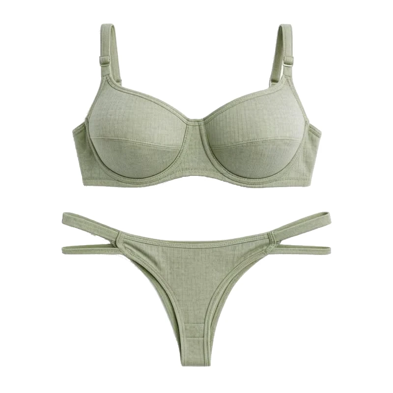 ست شورت و سوتین زنانه مدل کبریتی فنردار