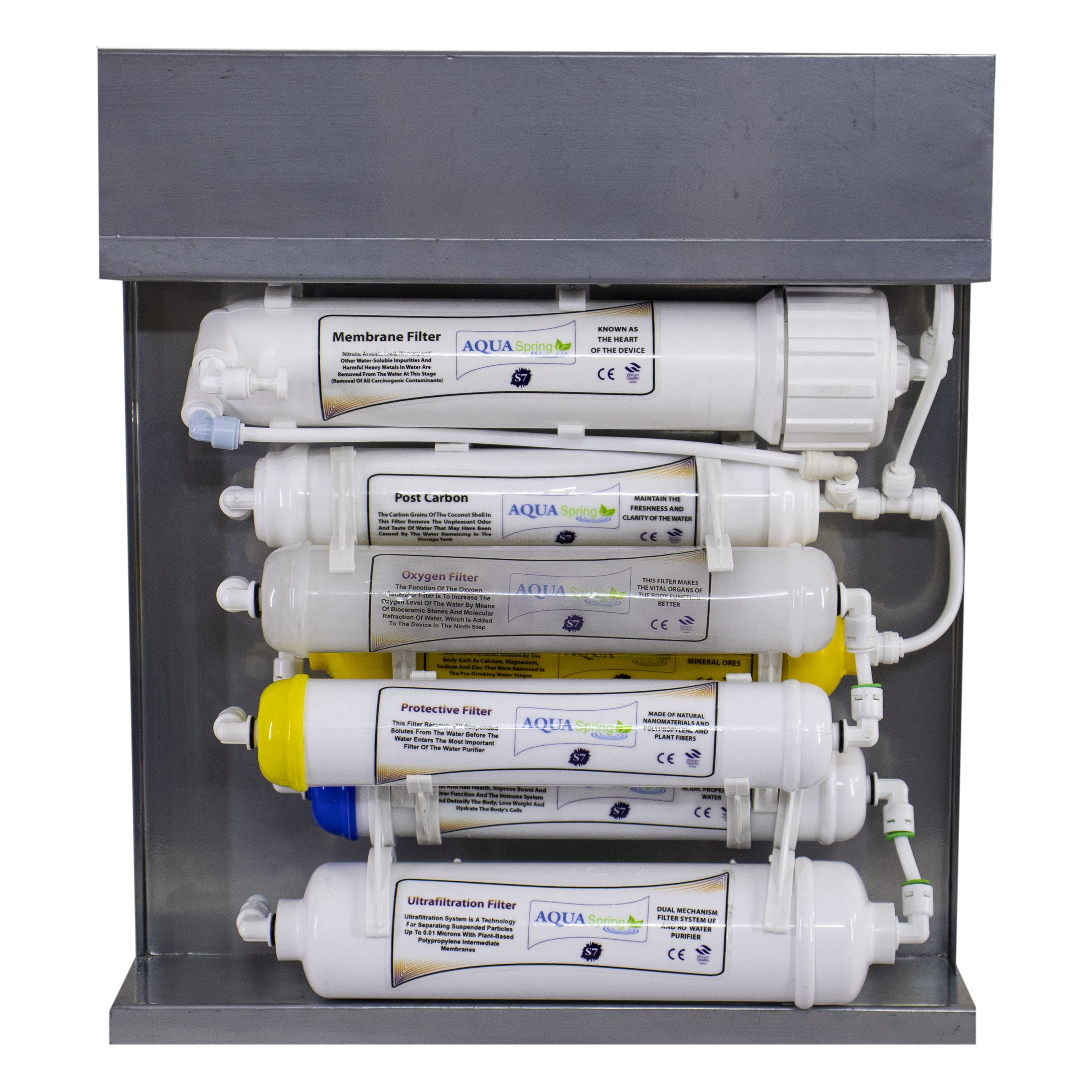 دستگاه تصفیه کننده آب آکوآ اسپرینگ مدل RO-S7-KZ 7940 به همراه فیلتر مجموعه 4 عددی