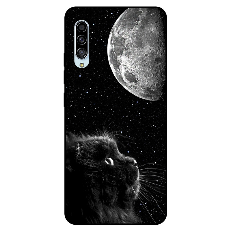 کاور مگافون طرح گربه مدل 1882 مناسب برای گوشی موبایل سامسونگ Galaxy A70 / A70 S  