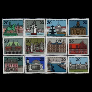 تمبر یادگاری مدل خارجی مجموعه 12 عددی