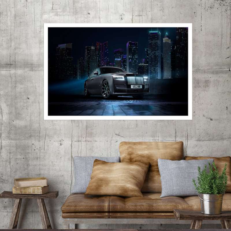 تابلو نوری بکلیت طرح ماشین رولزرویس مدل W-MO2047