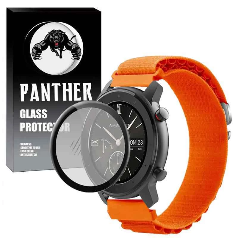 بند پنتر مدل LOOP ALPINE مناسب برای ساعت هوشمند شیائومی Amazfit GTR / GTR Lite 47mm به همراه محافظ صفحه نمایش